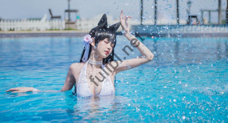 高颜值coser@你的负卿 - 爱宕泳装+黑川金莲[75P/478M]