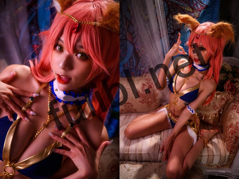 高质量coser@舞小喵 - 地狱王女+玉藻前舞娘[102P/458M]