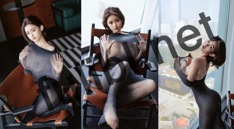 秀人网新人模特@小橘子 - 黑纱[66P+5V/1.98G]